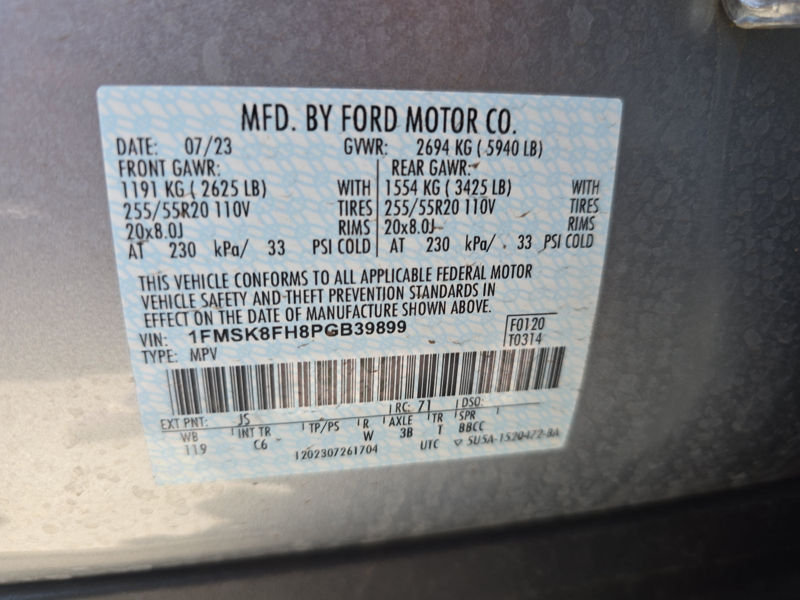 2023 Ford Explorer Limited AWD