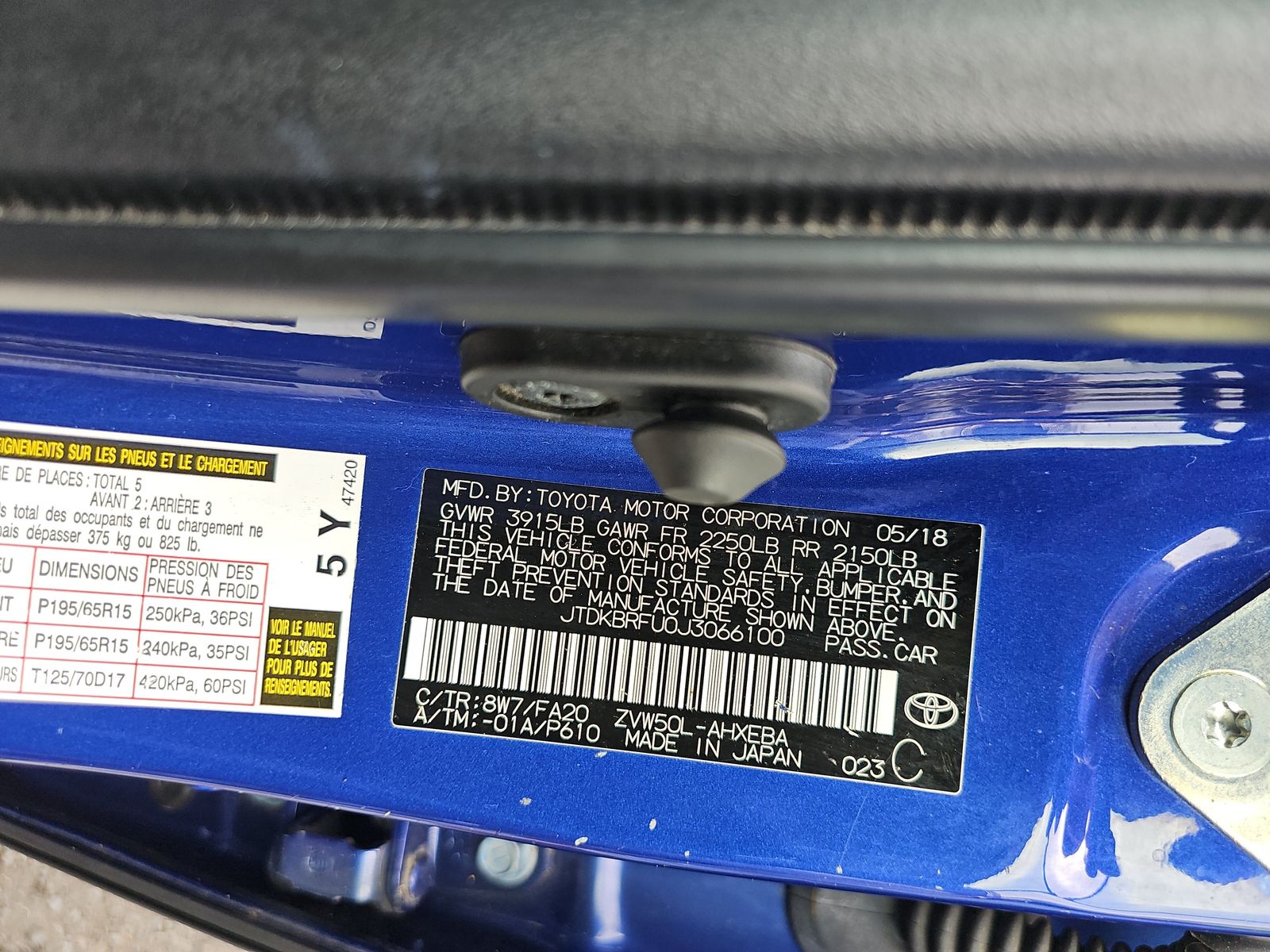 2018 Toyota Prius Two FWD