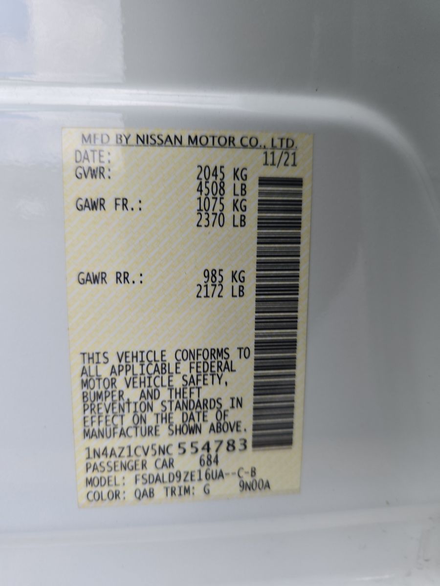 2022 Nissan LEAF SV FWD