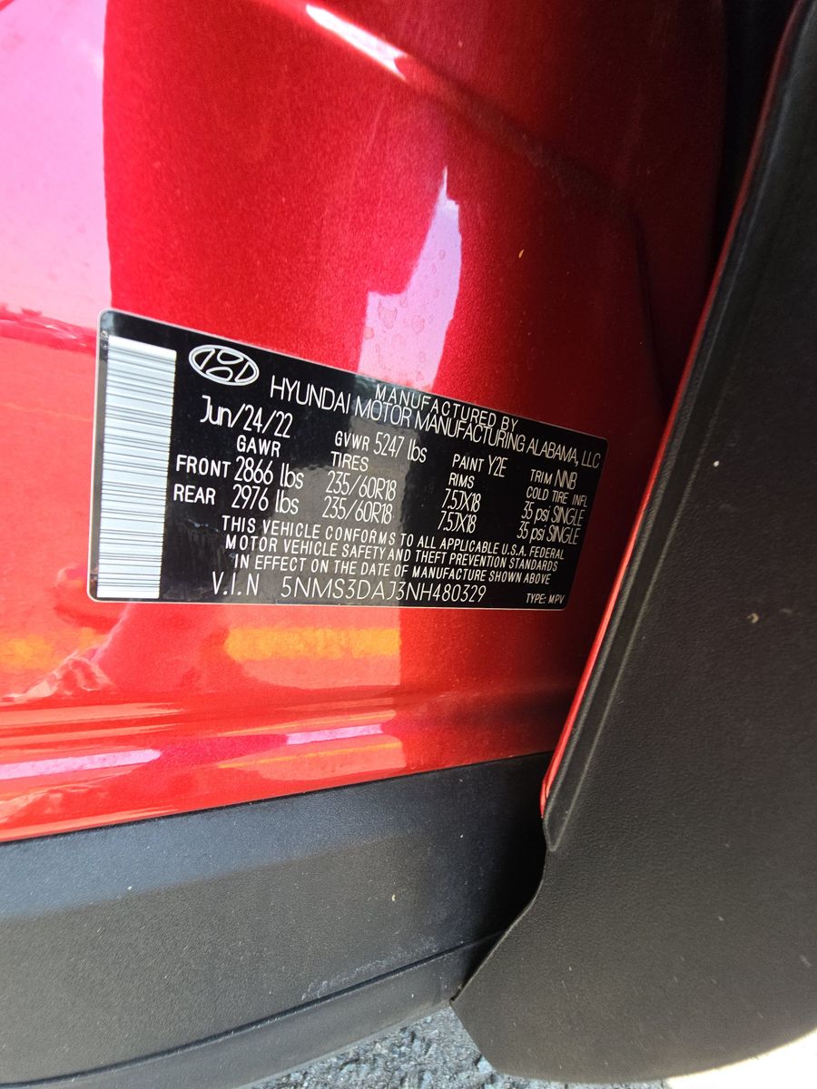 2022 Hyundai Santa Fe SEL AWD