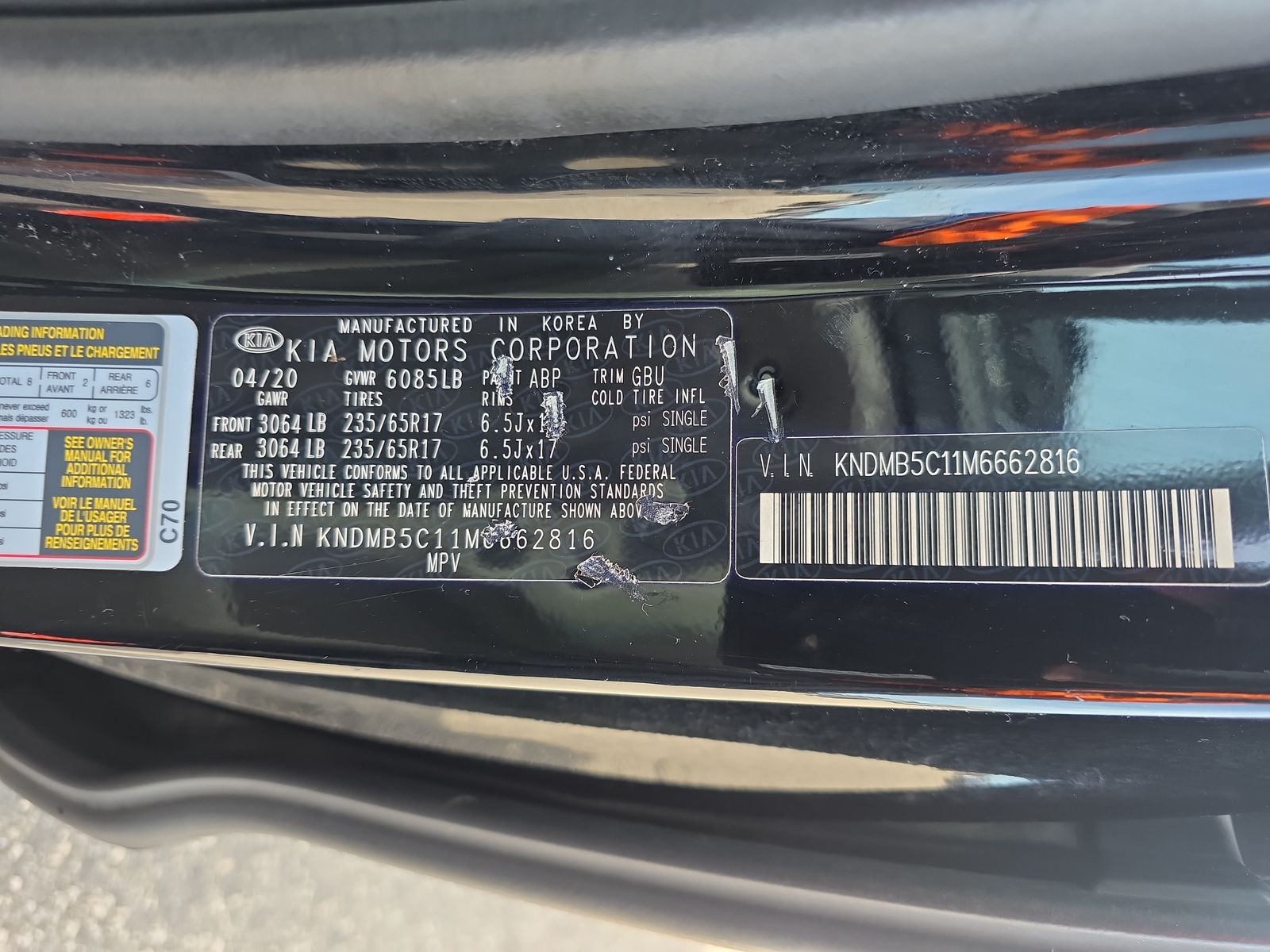 2021 Kia Sedona LX FWD