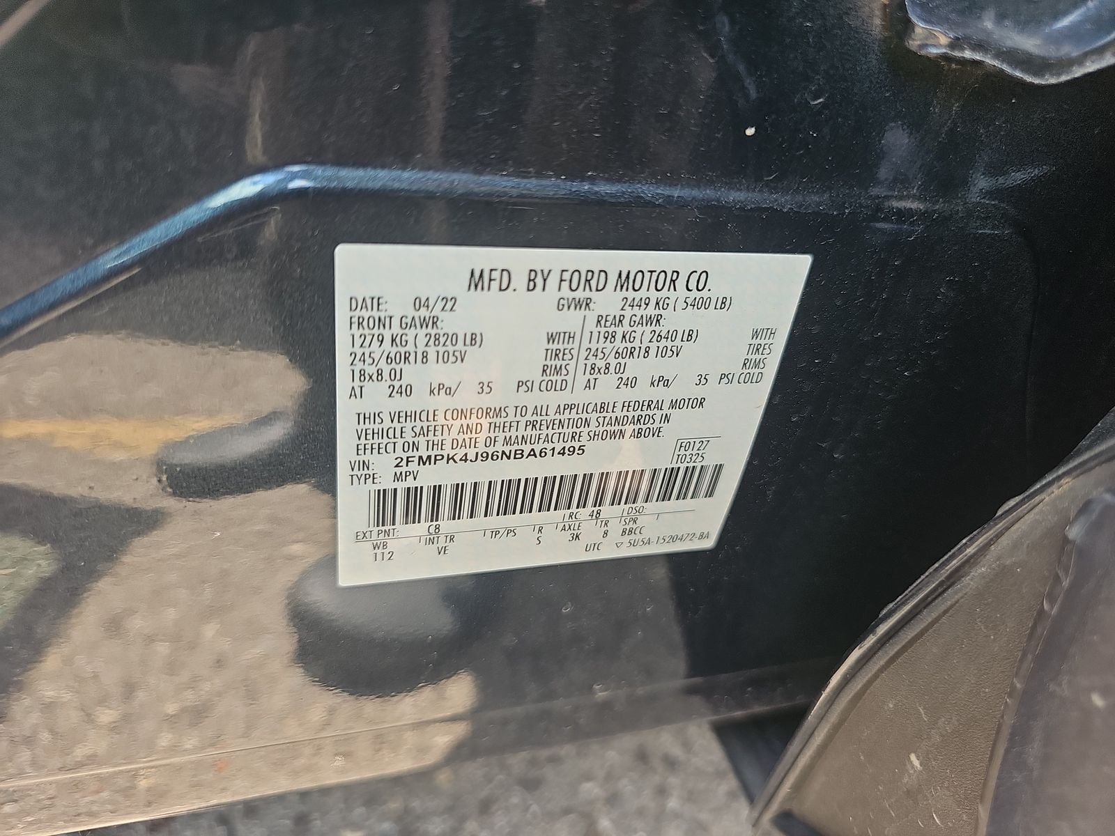 2022 Ford Edge SEL AWD