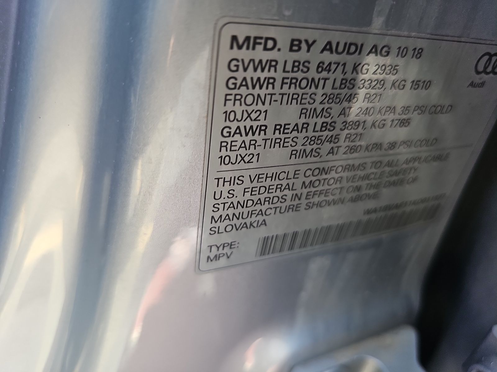 2019 Audi Q8 Premium Plus AWD