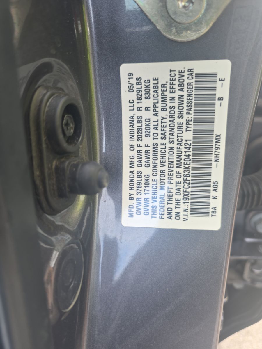 2019 Honda Civic LX FWD