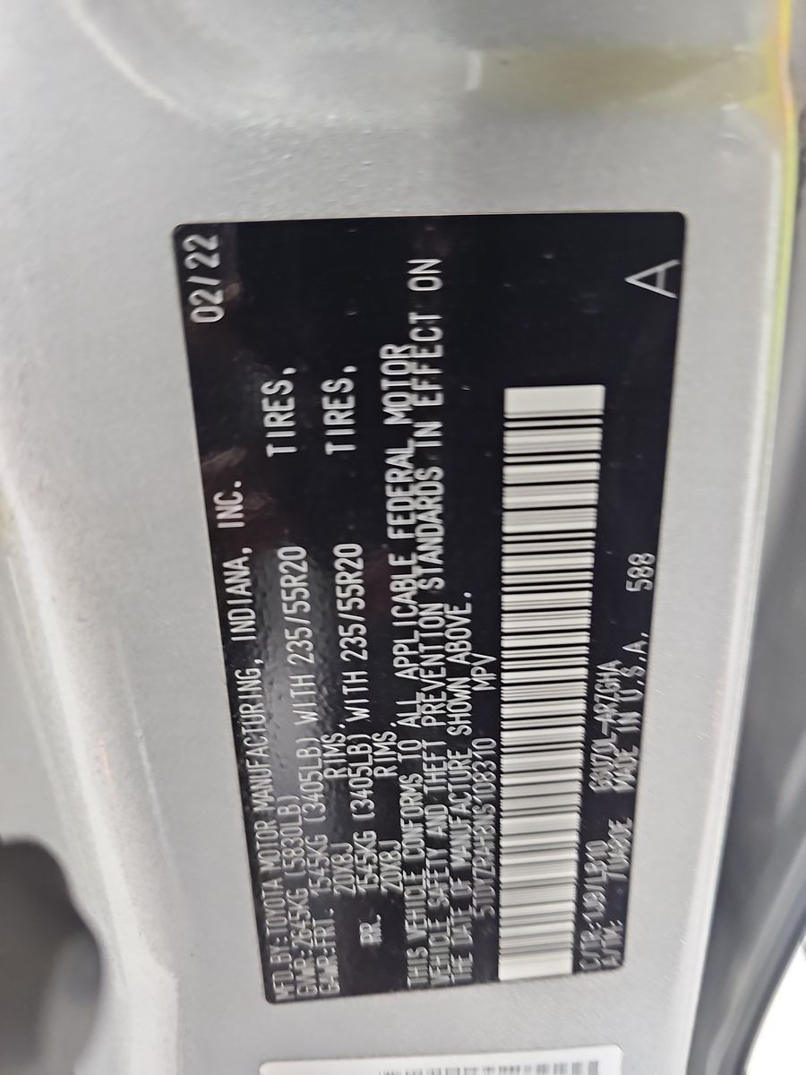 2022 Toyota Highlander Limited FWD