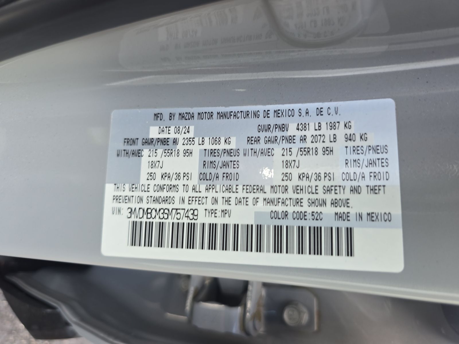 2025 MAZDA CX-30 2.5 S Preferred Package AWD