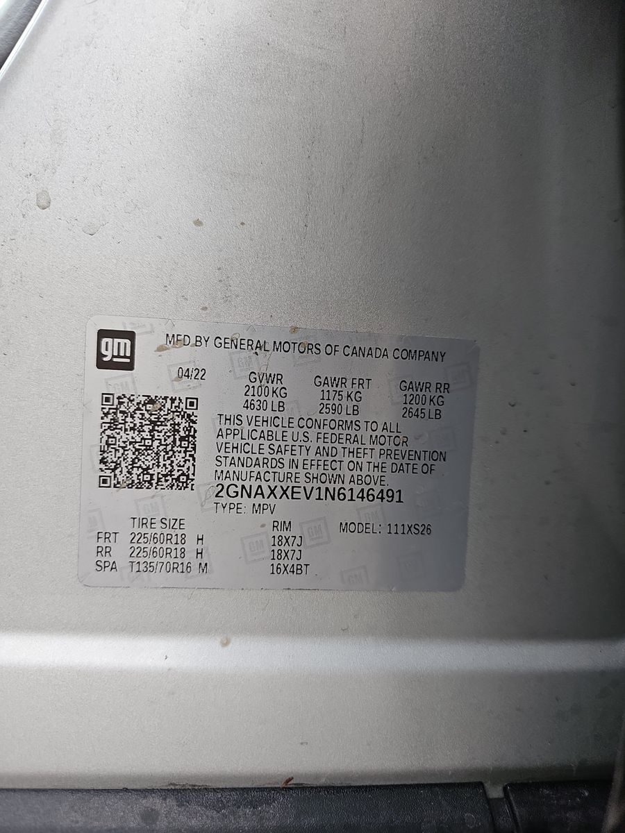 2022 Chevrolet Equinox Premier AWD