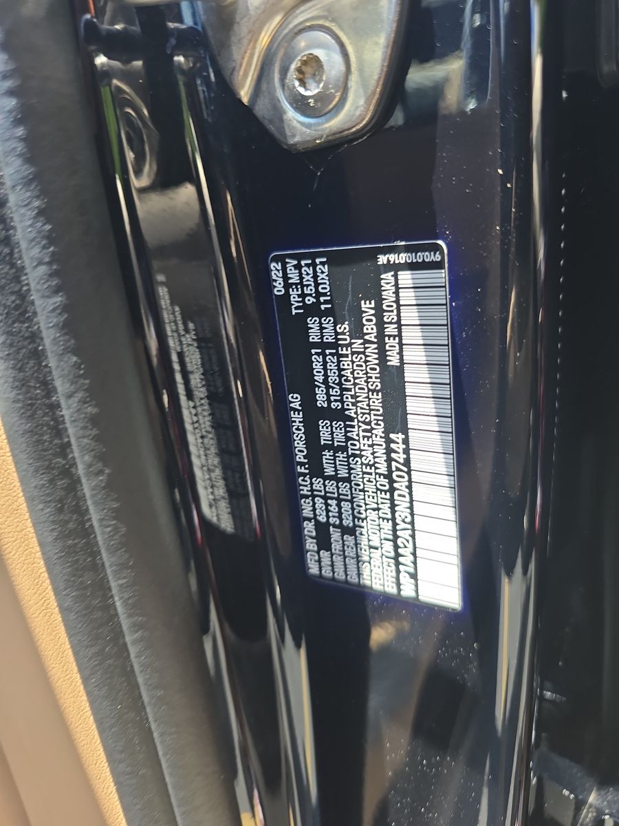 2022 Porsche Cayenne Platinum Edition AWD