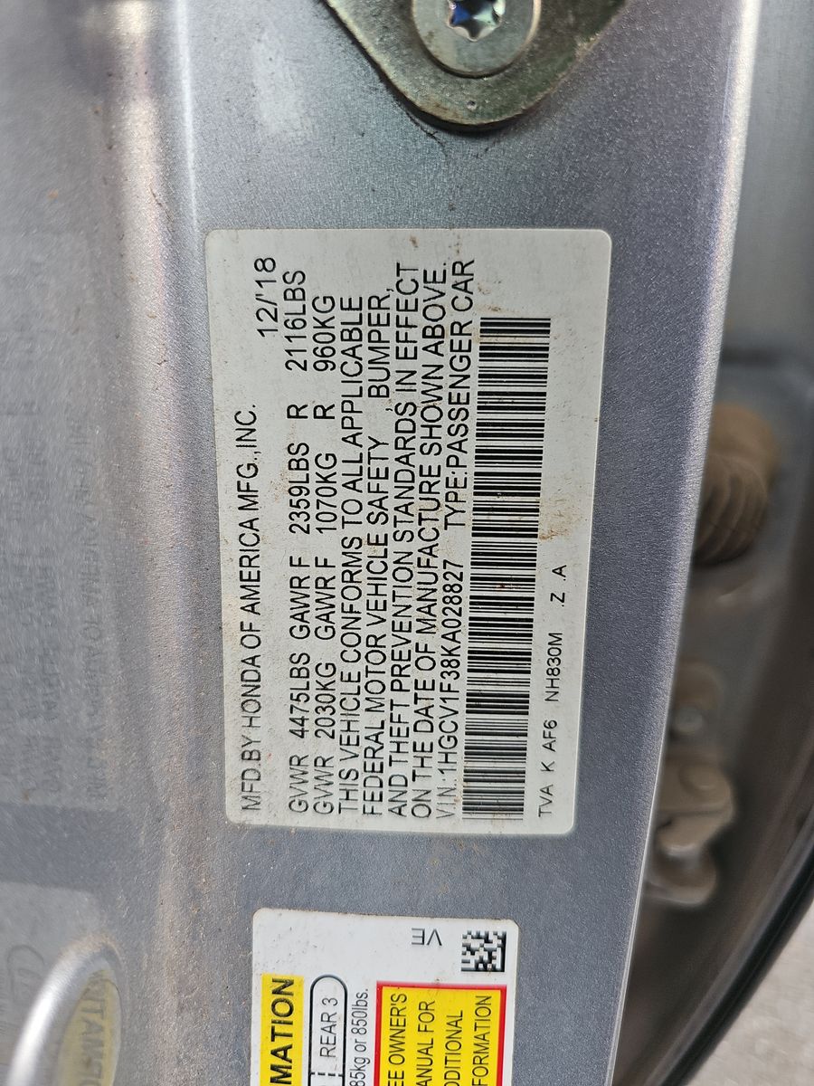 2019 Honda Accord Sport FWD