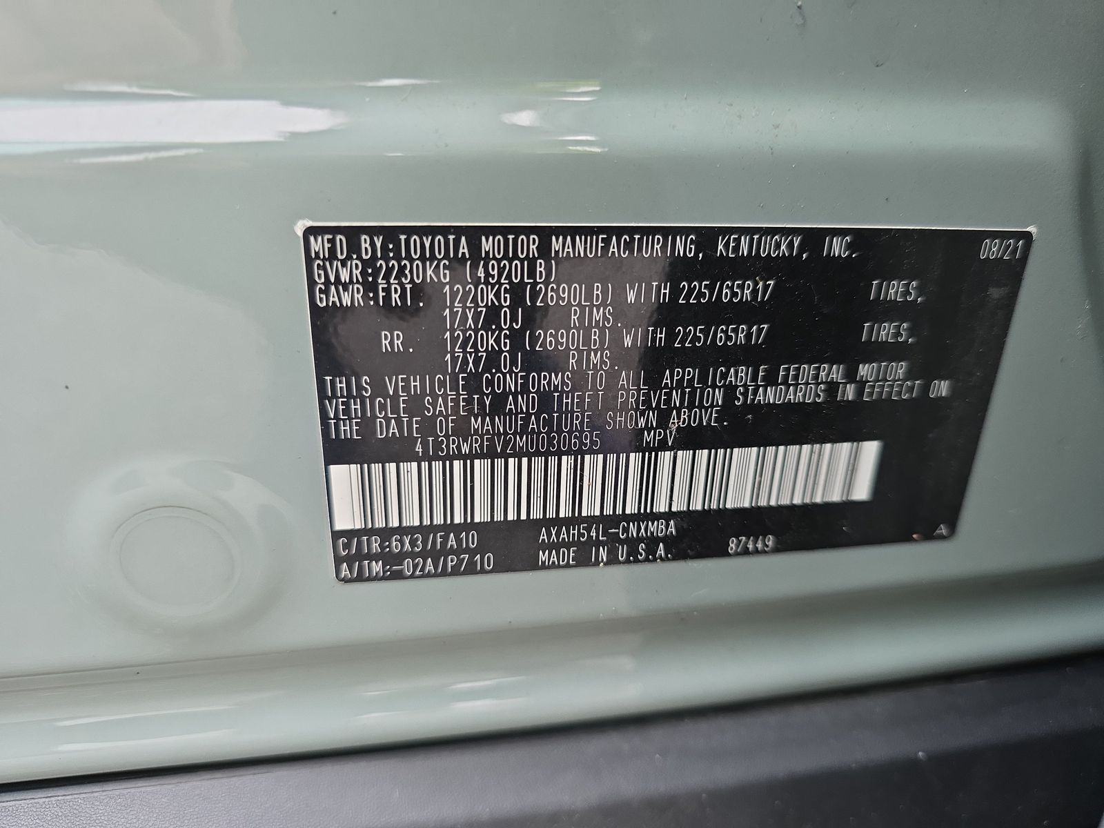2021 Toyota RAV4 Hybrid XLE AWD