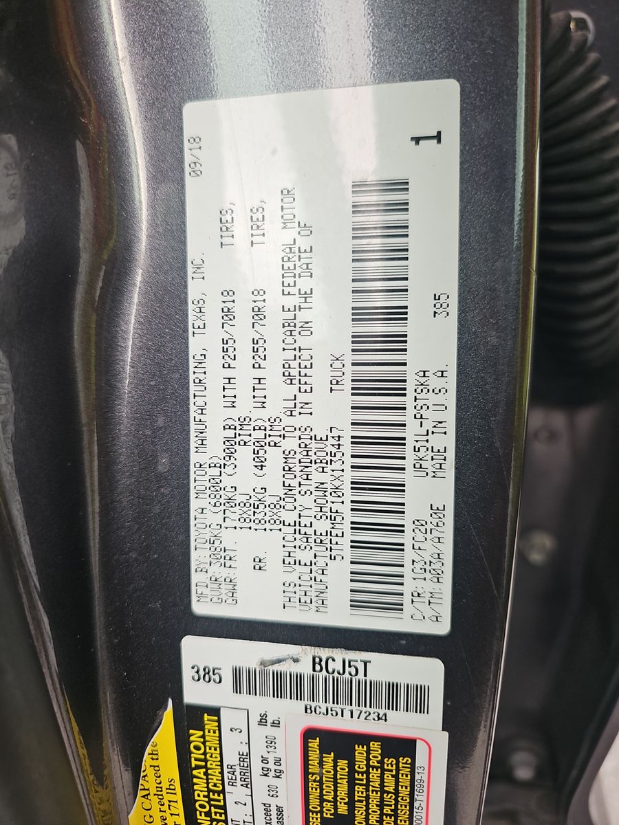 2019 Toyota Tundra SR5 RWD