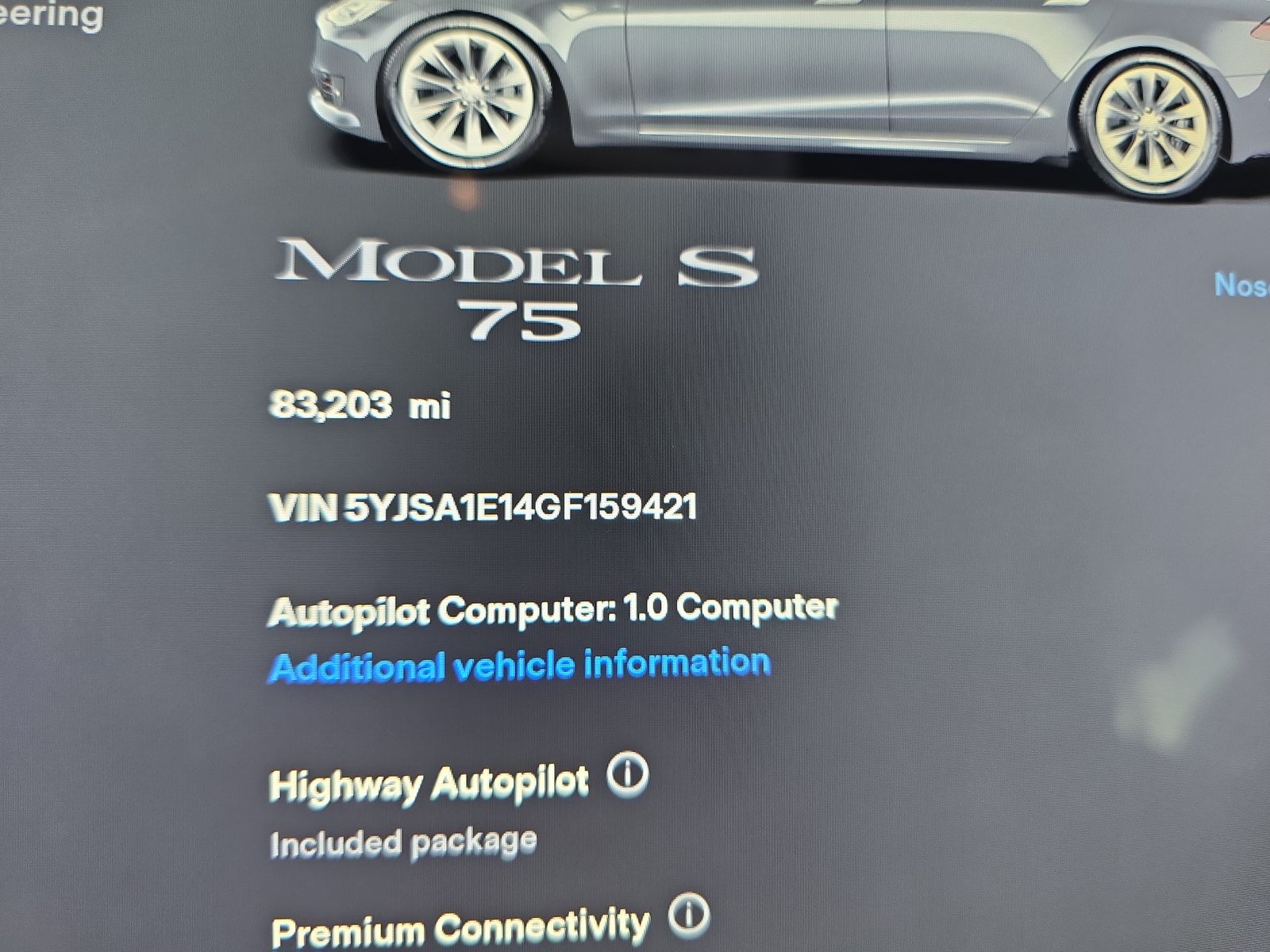 2016 Tesla Model S 70 RWD