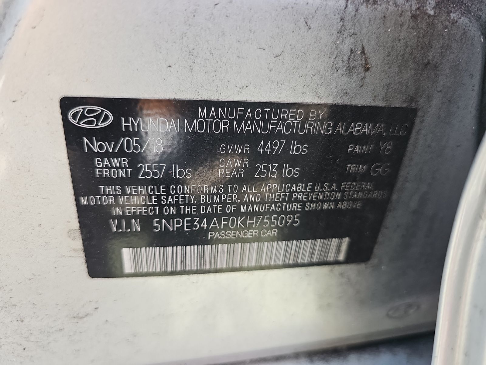 2019 Hyundai Sonata SEL FWD
