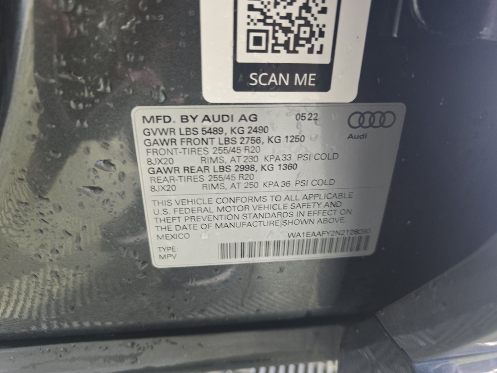 2022 Audi Q5 S line Premium Plus AWD