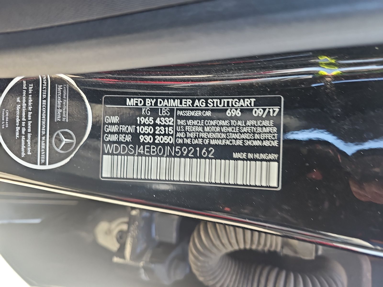 2018 Mercedes-Benz CLA CLA 250 FWD