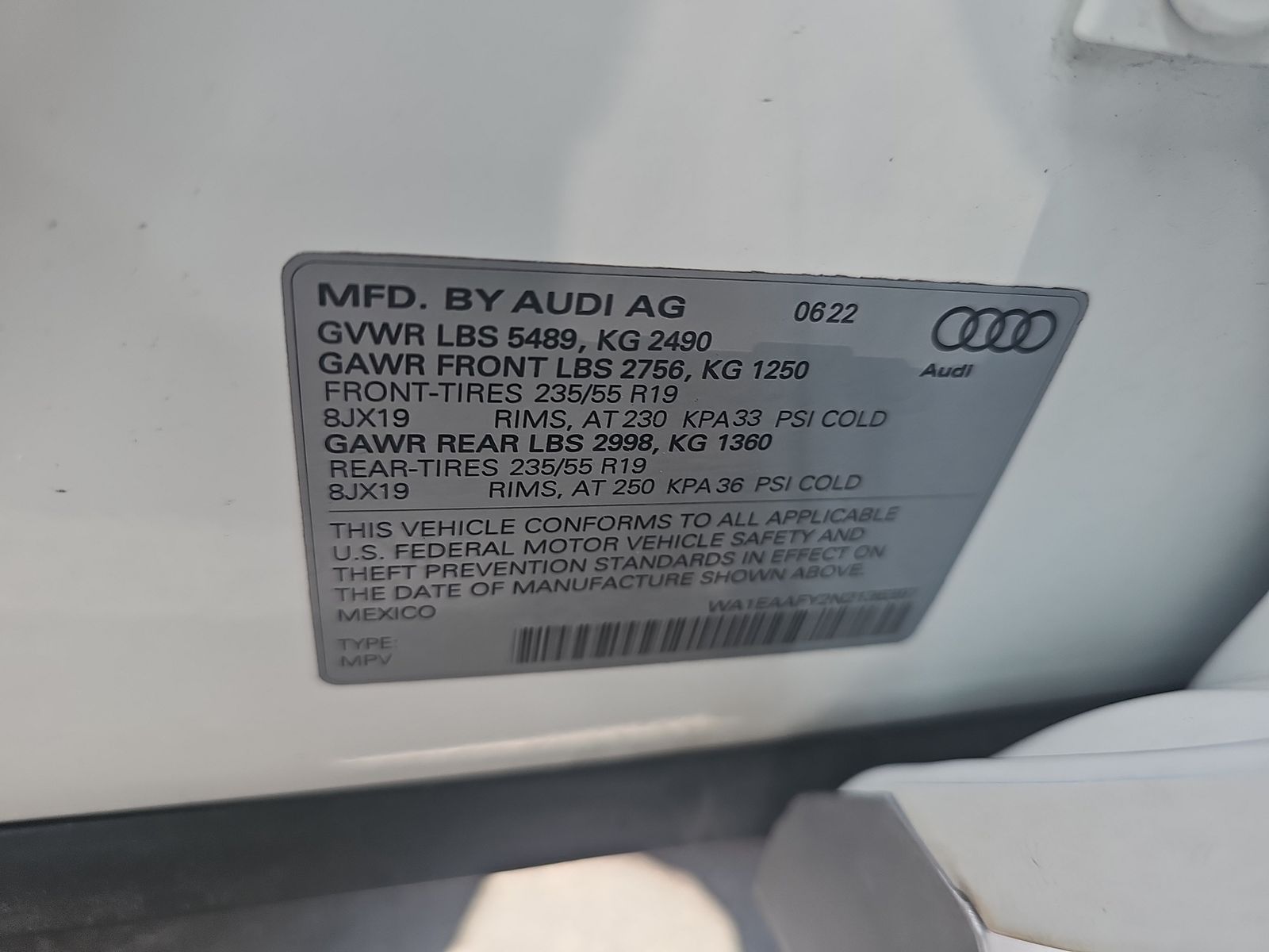 2022 Audi Q5 S line Premium Plus AWD