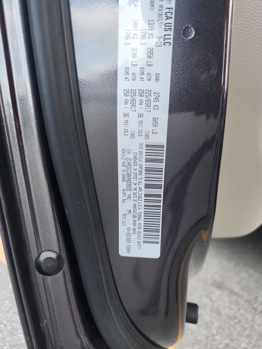 2019 Dodge Grand Caravan SXT FWD