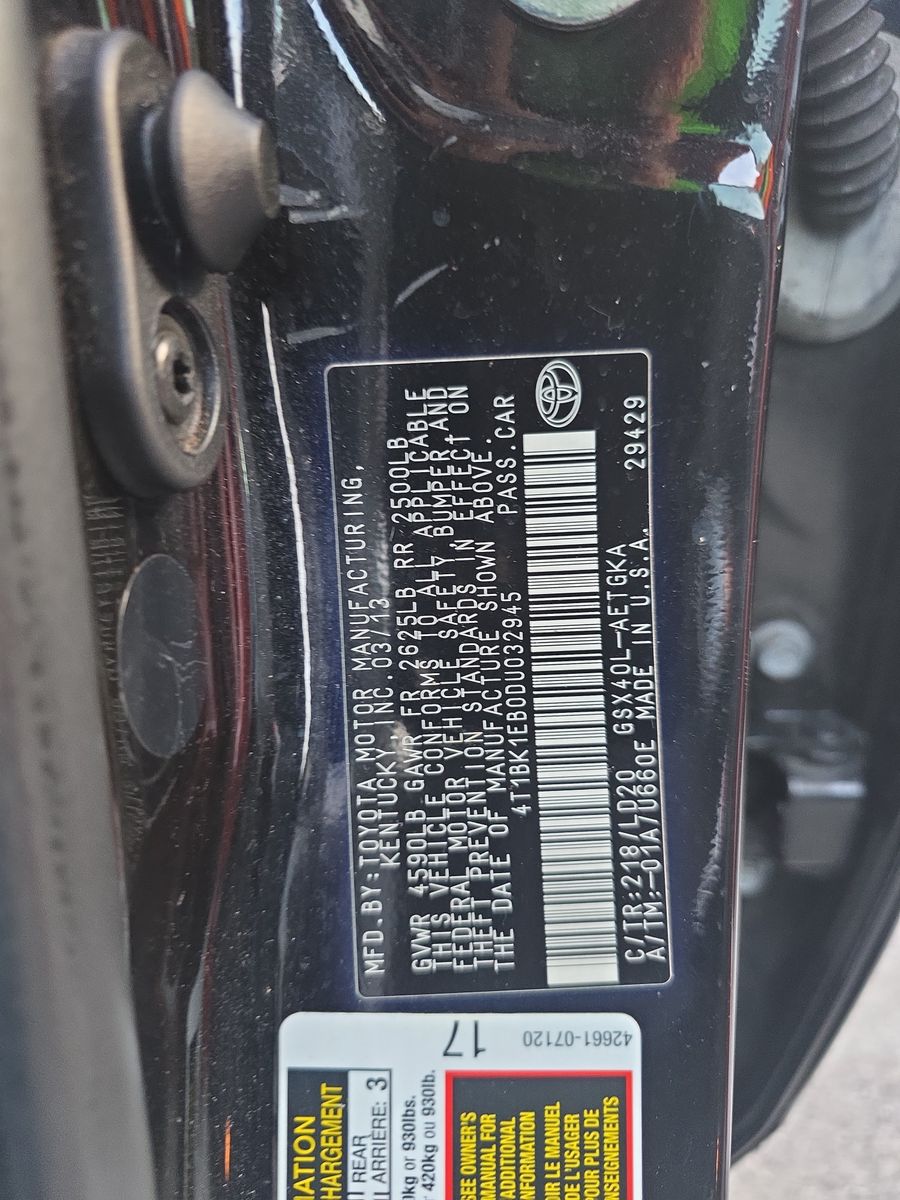 2013 Toyota Avalon XLE FWD
