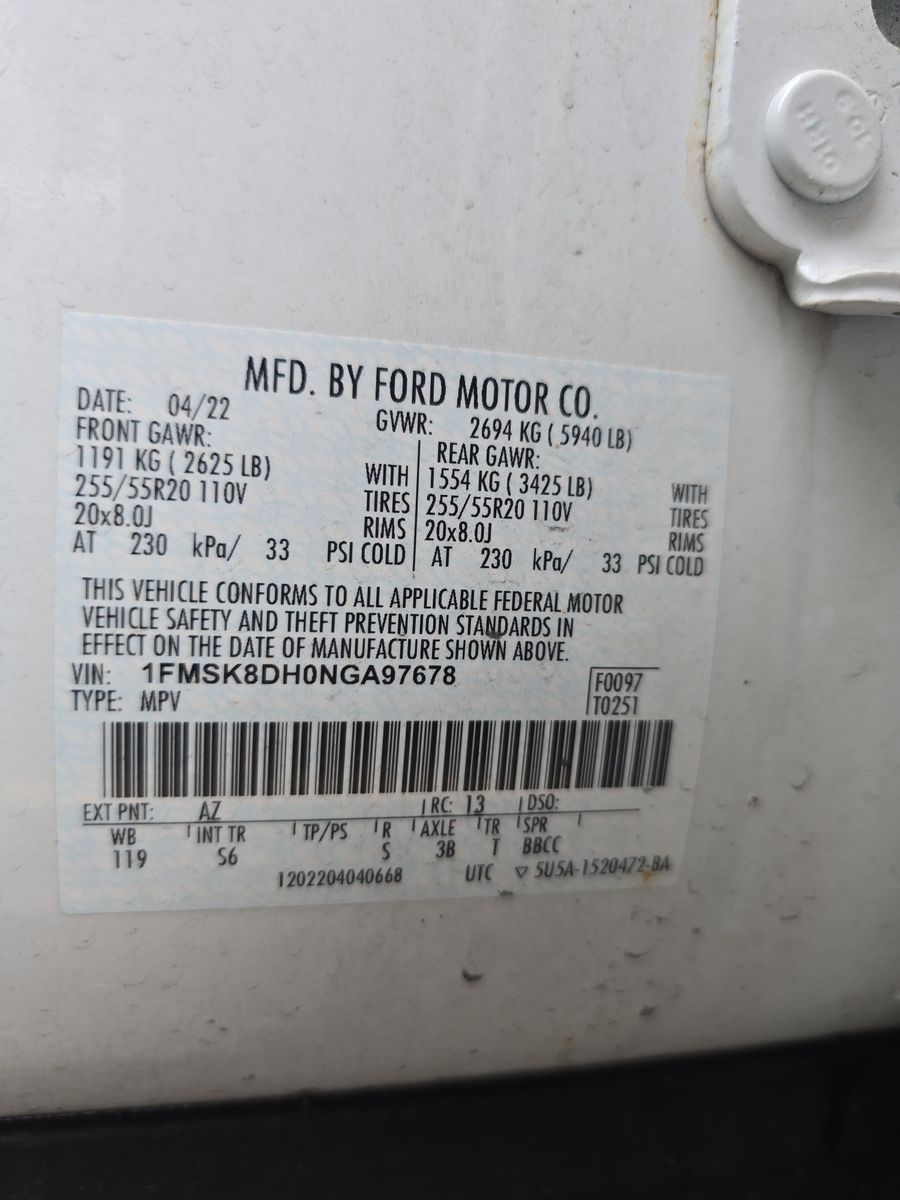2022 Ford Explorer XLT AWD