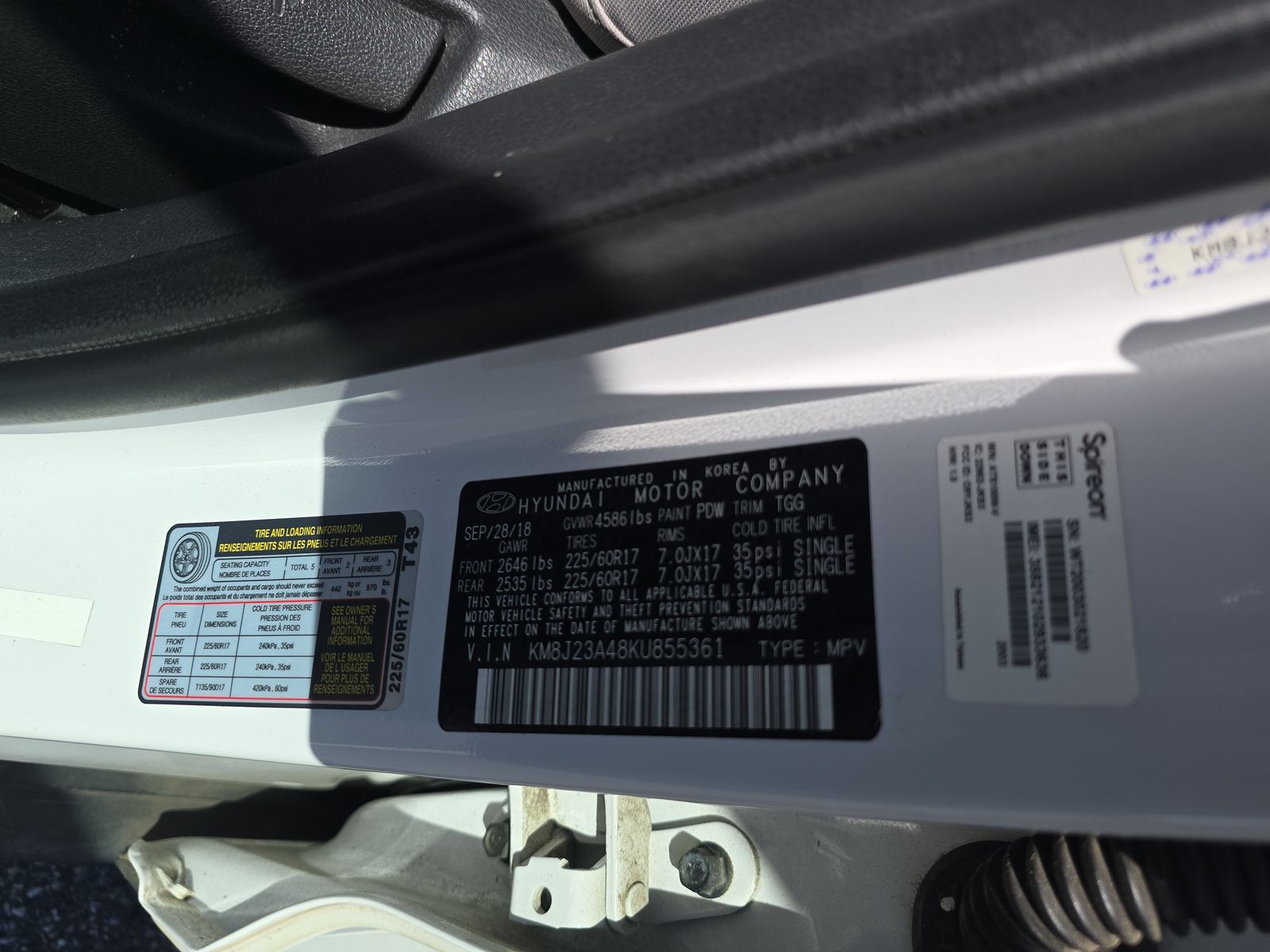 2019 Hyundai Tucson SE FWD
