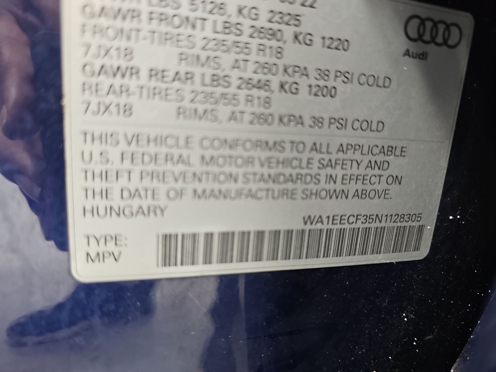 2022 Audi Q3 2.0T S line Premium Plus AWD