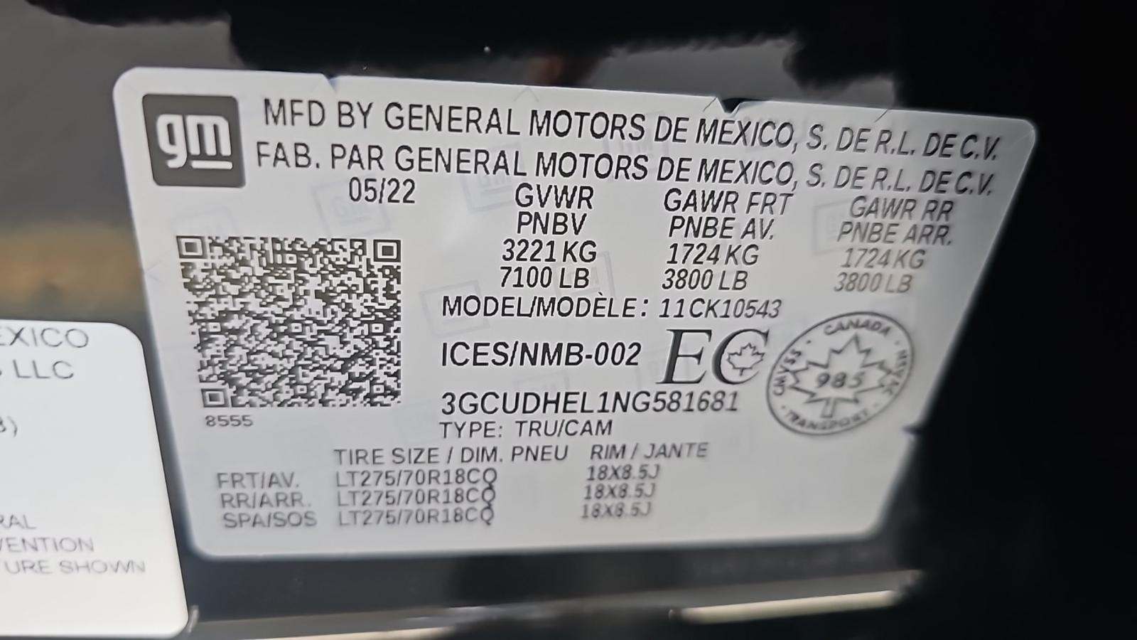 2022 Chevrolet Silverado 1500 ZR2 AWD