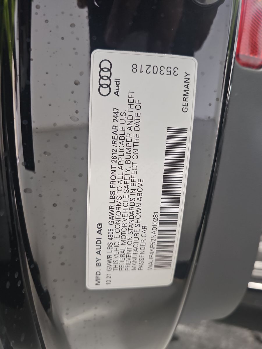 2022 Audi S5 Premium Plus AWD