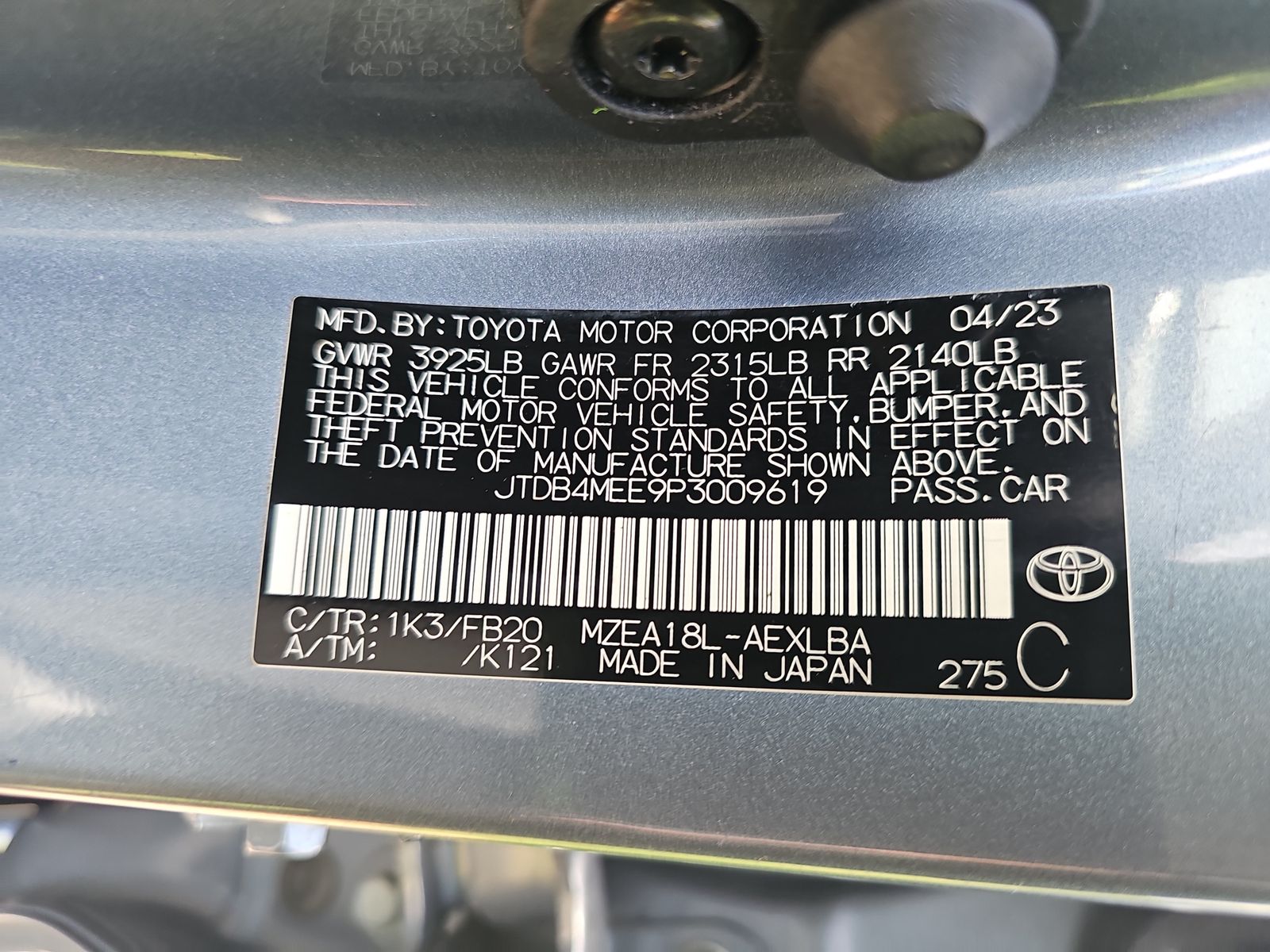 2023 Toyota Corolla LE FWD