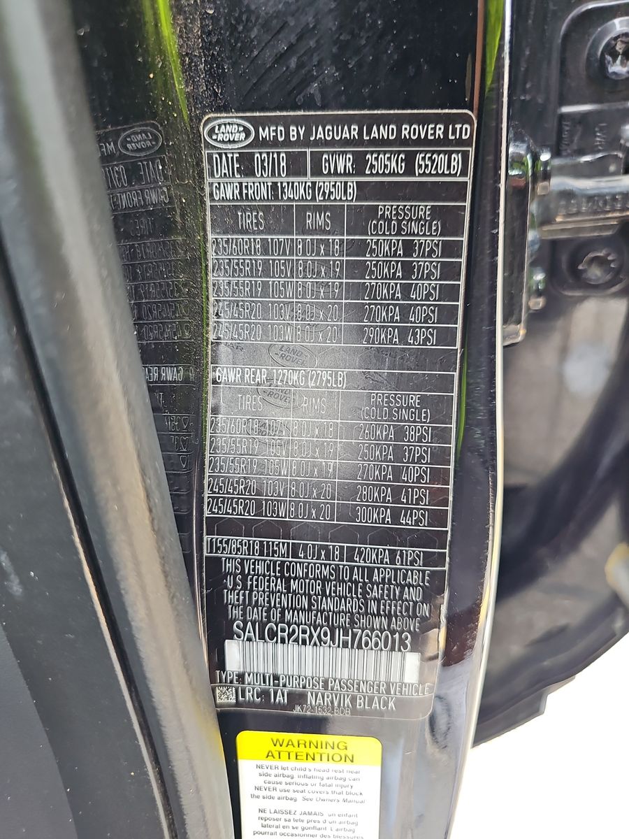 2018 Land Rover Discovery Sport HSE AWD