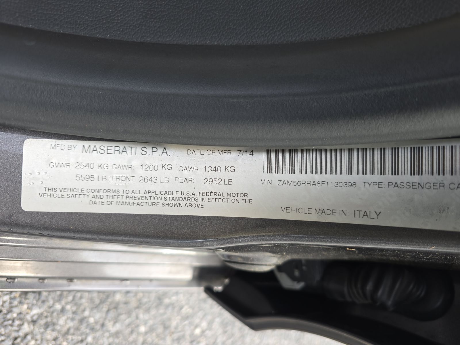 2015 Maserati Quattroporte S Q4 AWD