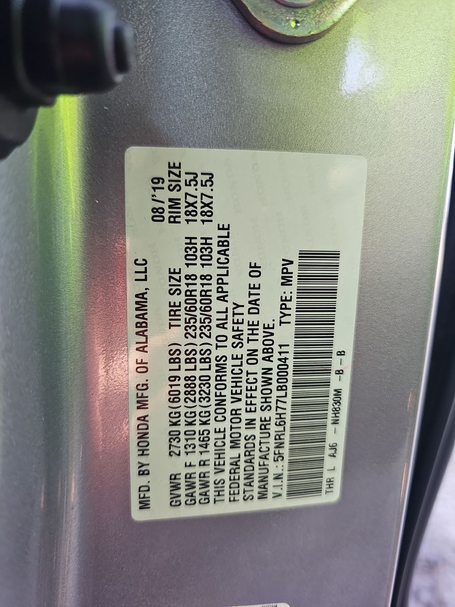 2020 Honda Odyssey EX-L FWD
