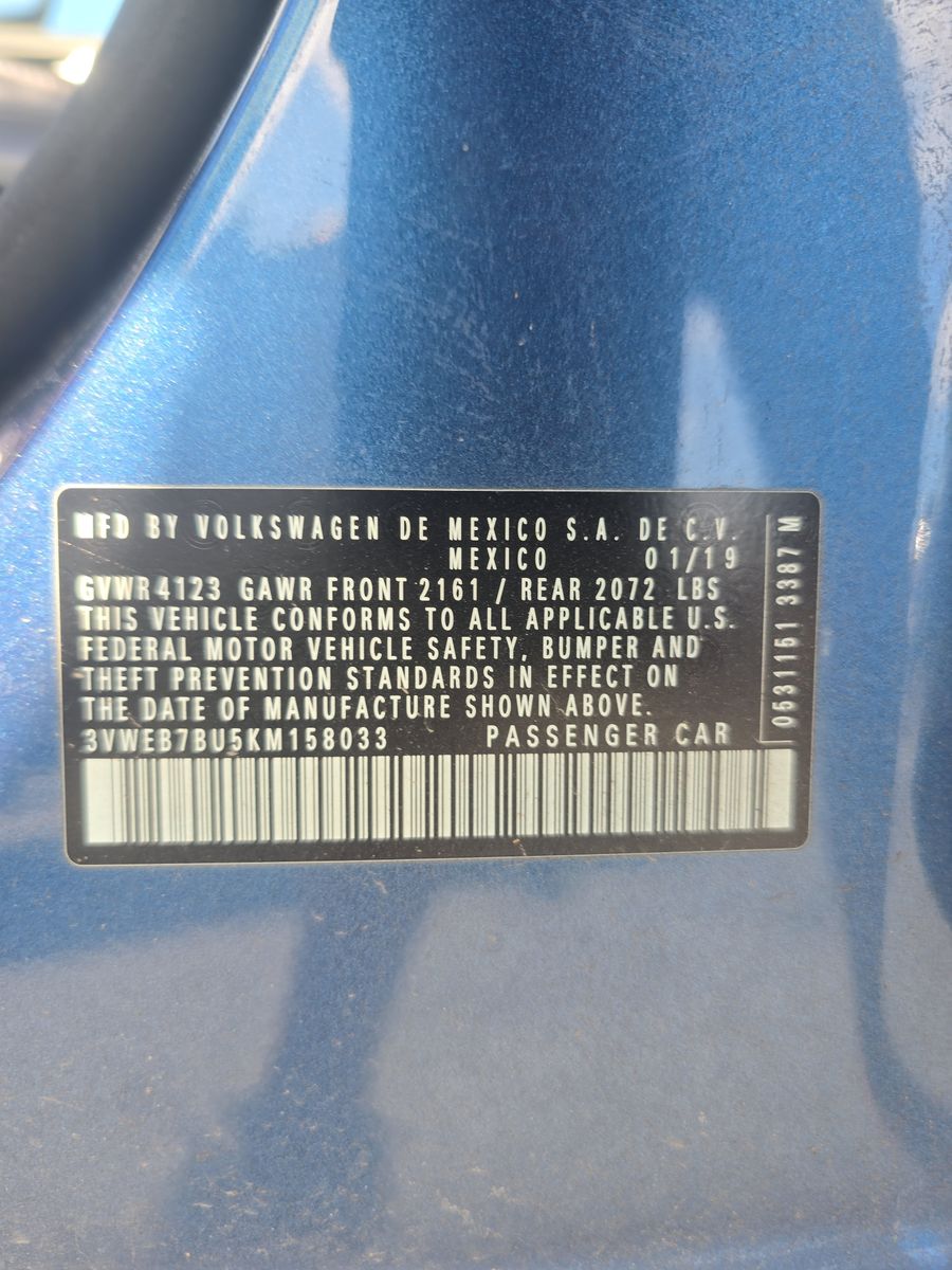 2019 Volkswagen Jetta 1.4T SEL FWD