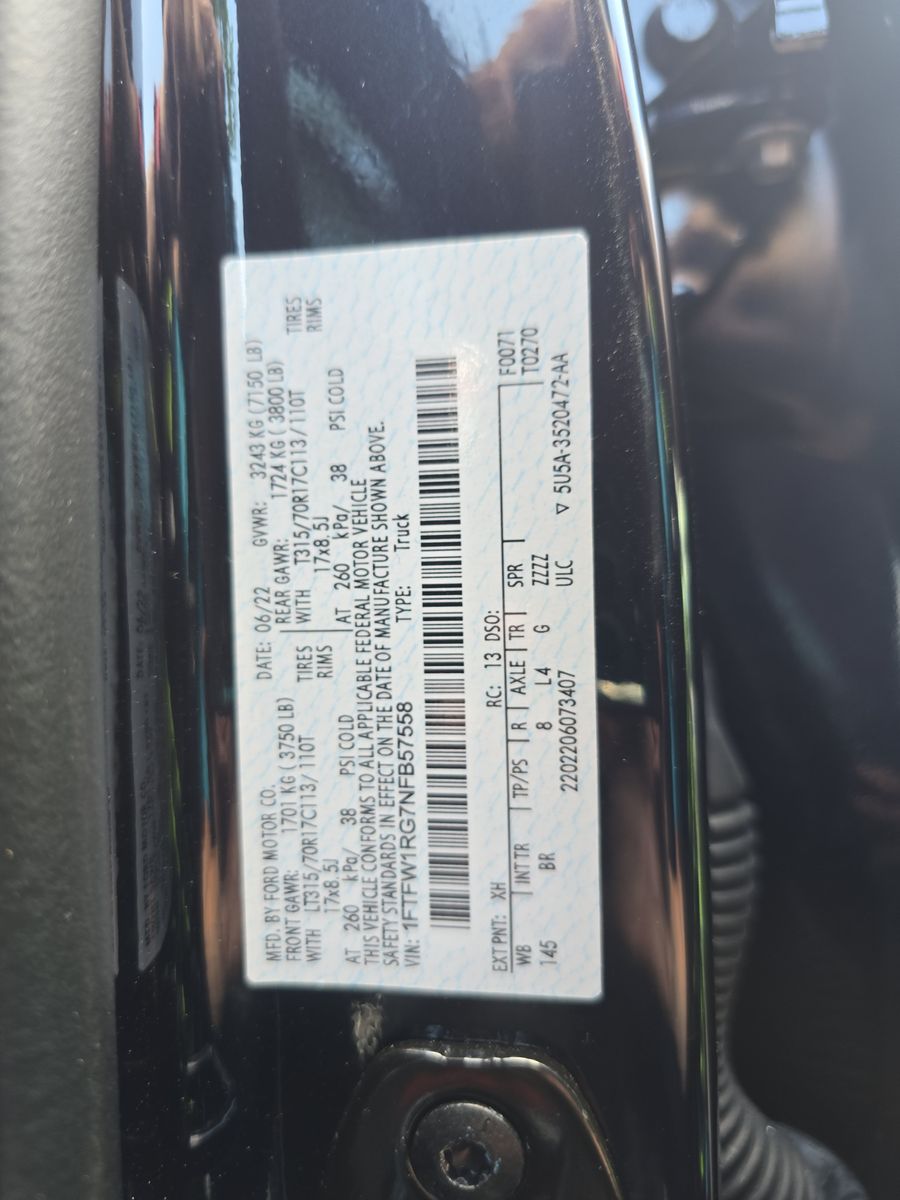 2022 Ford F-150 Raptor AWD