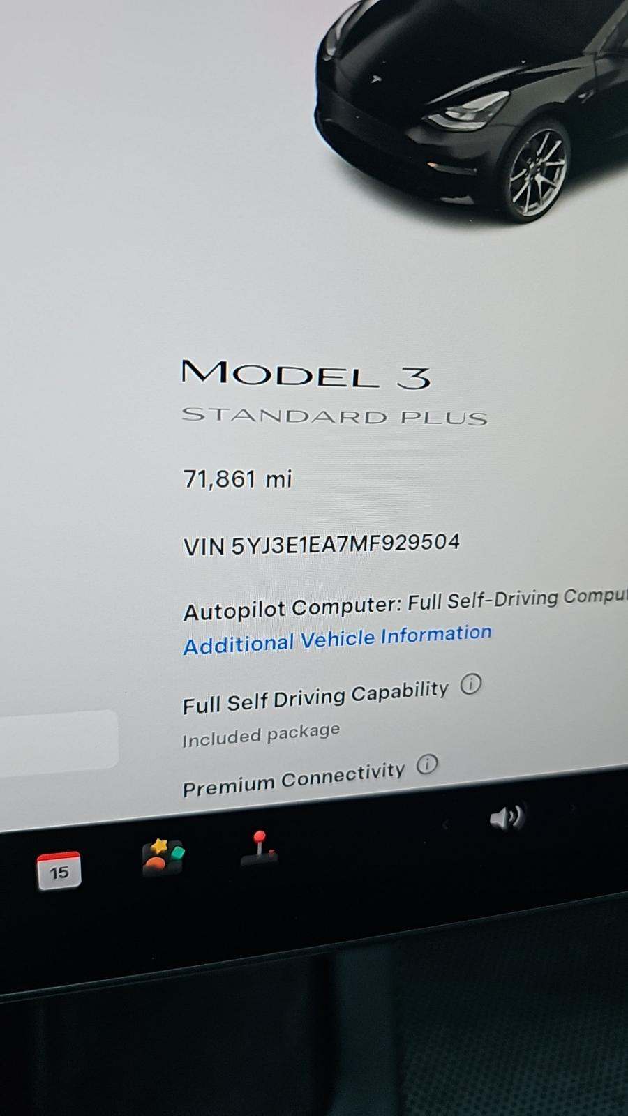 2021 Tesla Model 3 Standard Range Plus RWD
