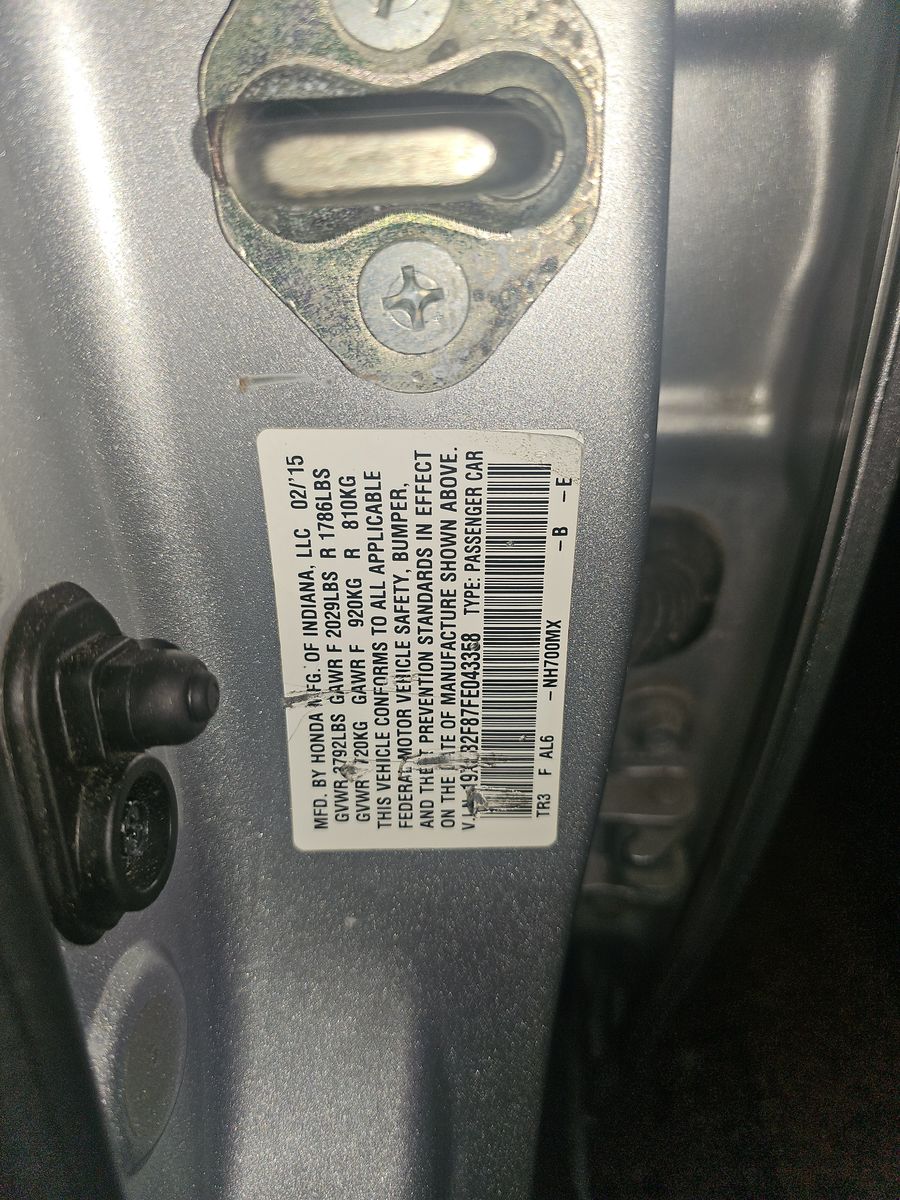 2015 Honda Civic EX FWD