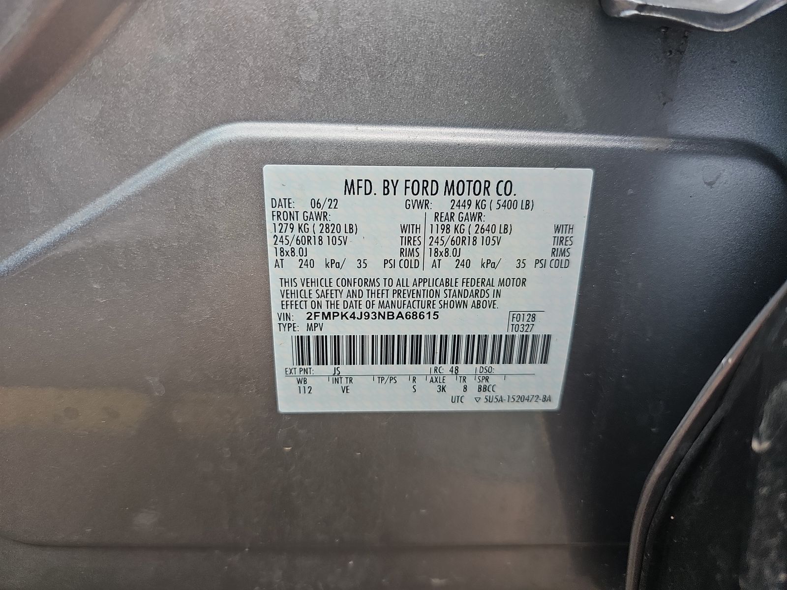 2022 Ford Edge SEL AWD