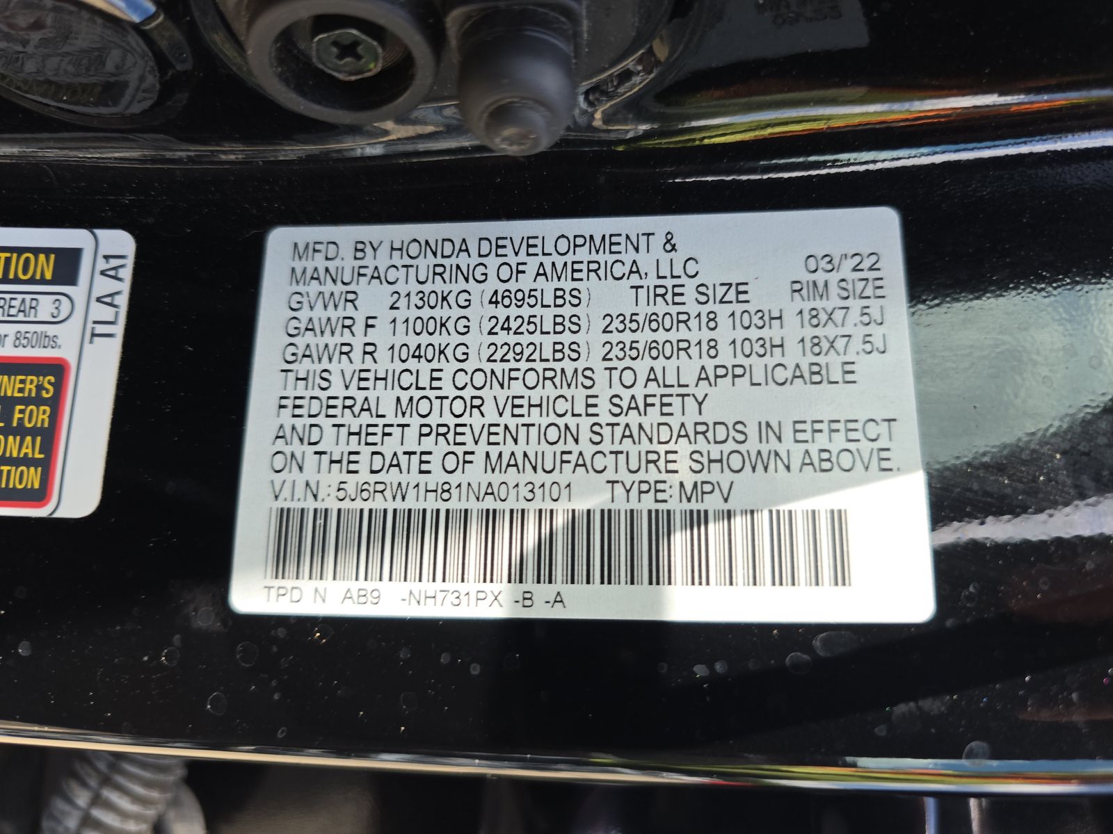 2022 Honda CR-V EX-L FWD