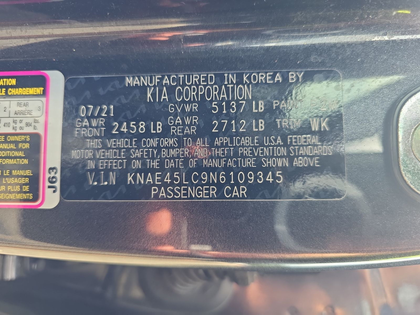 2022 Kia Stinger GT1 AWD