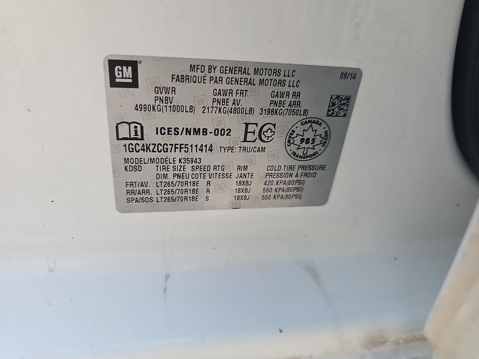 2015 Chevrolet Silverado 3500HD LT AWD