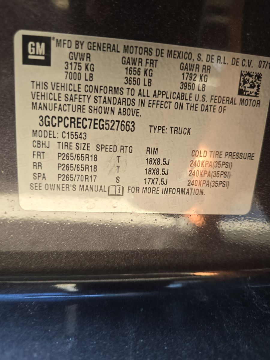 2014 Chevrolet Silverado 1500 LT RWD