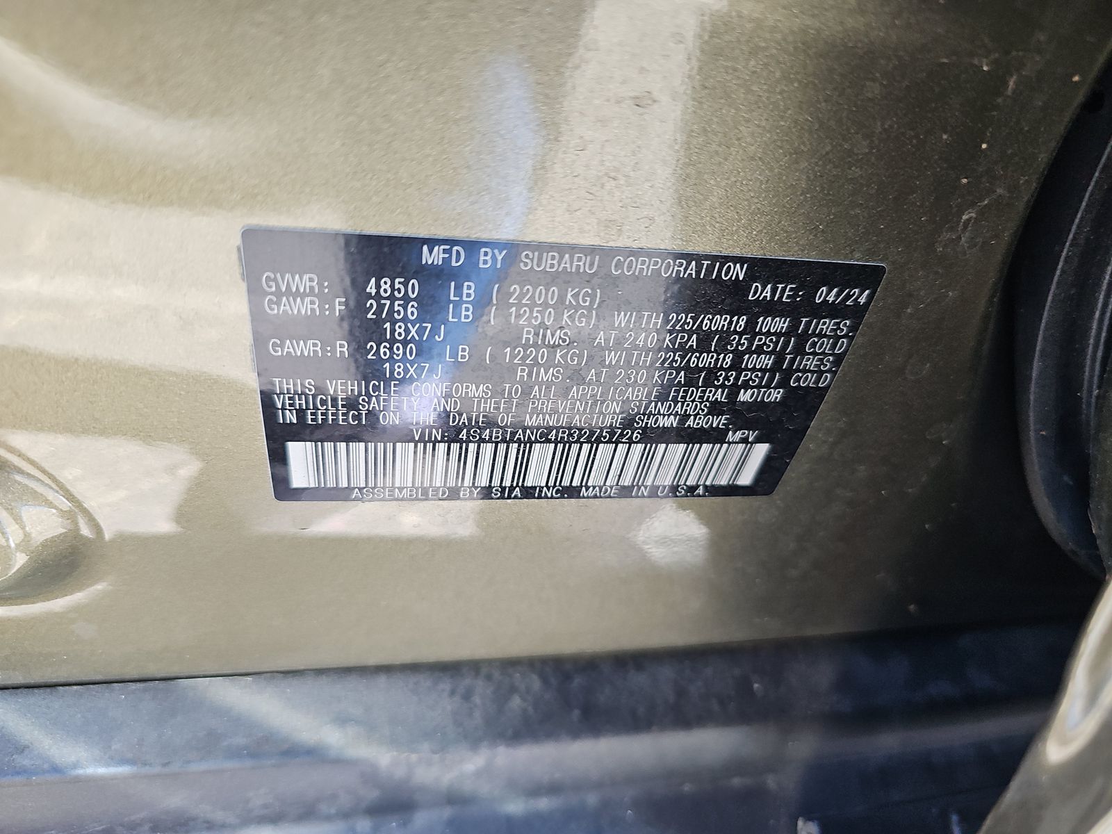 2024 Subaru Outback Limited AWD