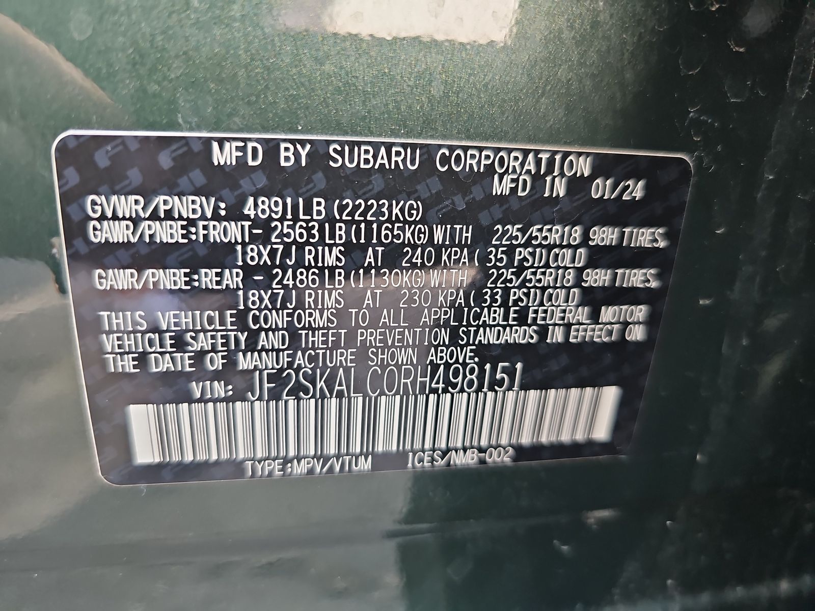 2024 Subaru Forester Limited AWD