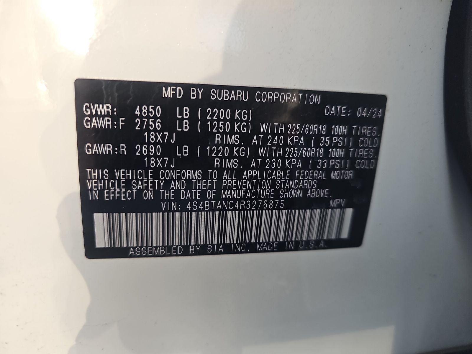 2024 Subaru Outback Limited AWD