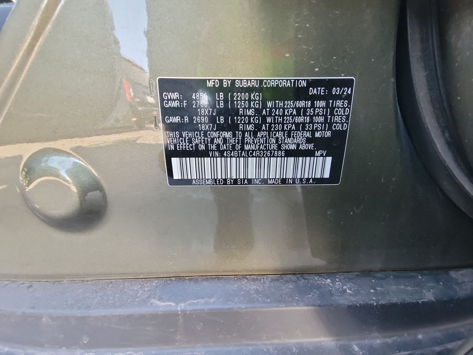 2024 Subaru Outback Onyx Edition AWD