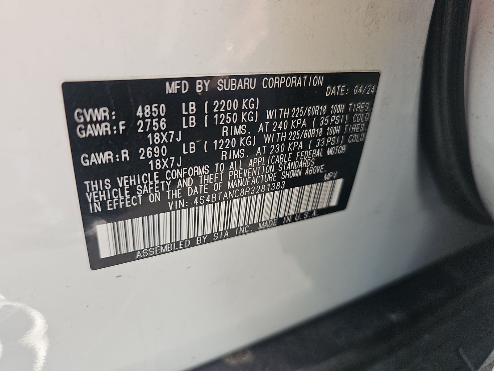 2024 Subaru Outback Limited AWD