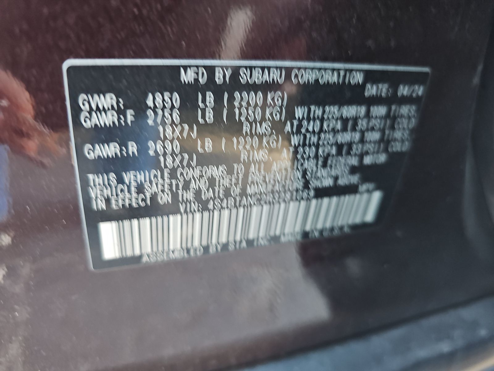 2024 Subaru Outback Limited AWD