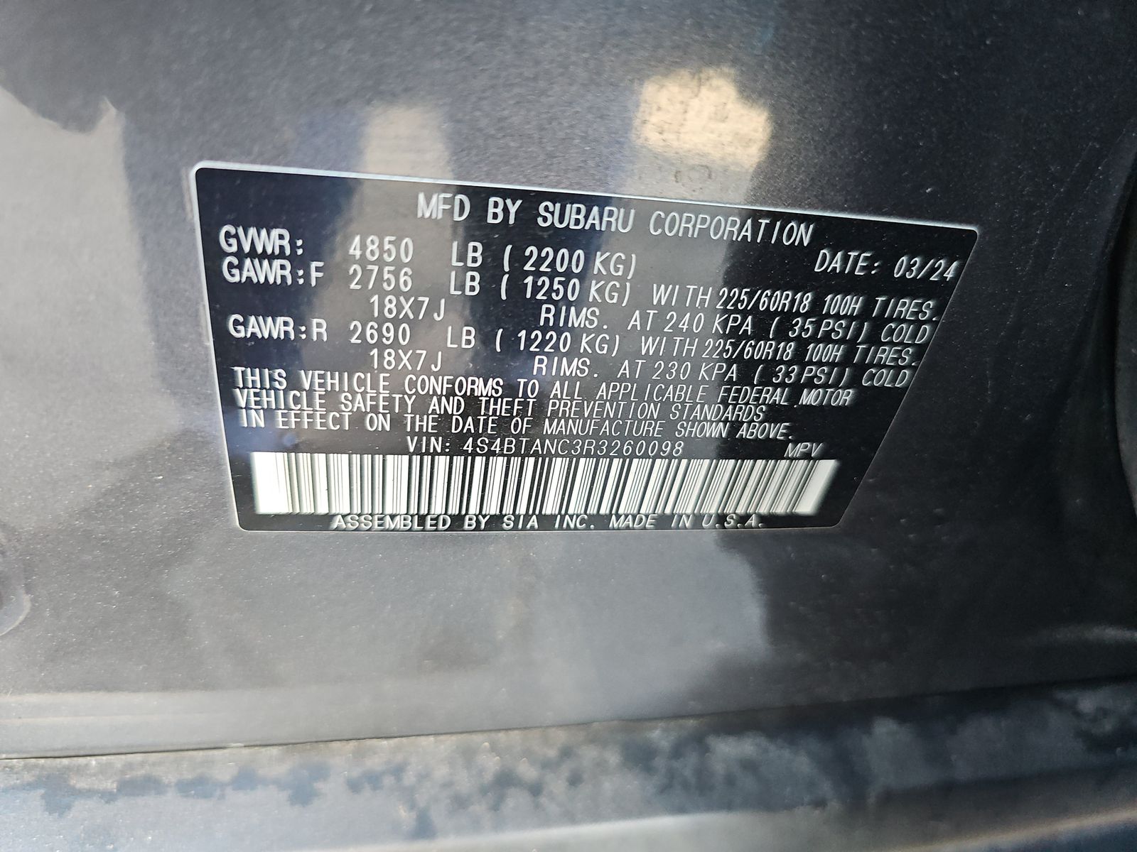 2024 Subaru Outback Limited AWD