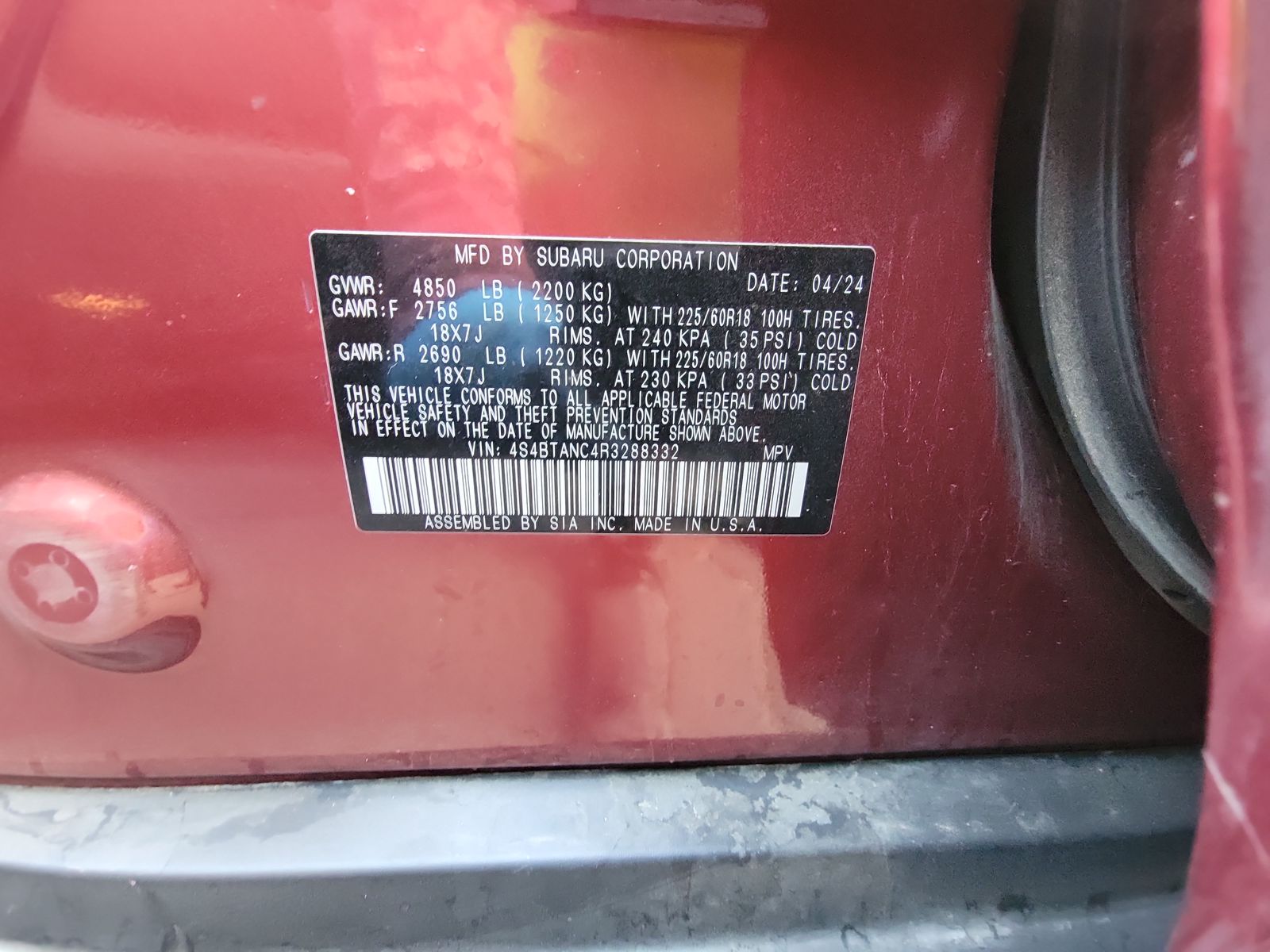 2024 Subaru Outback Limited AWD