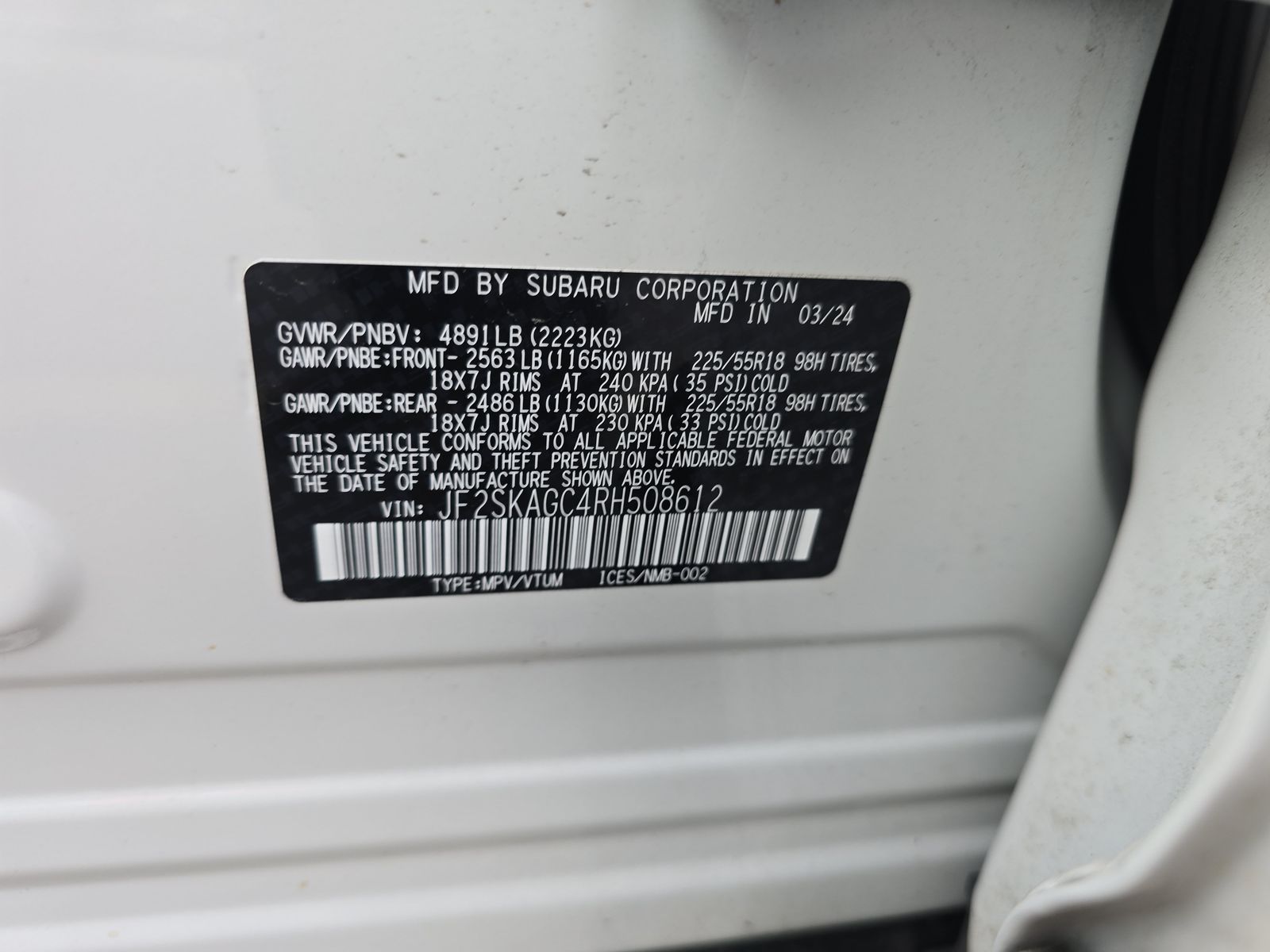 2024 Subaru Forester Sport AWD