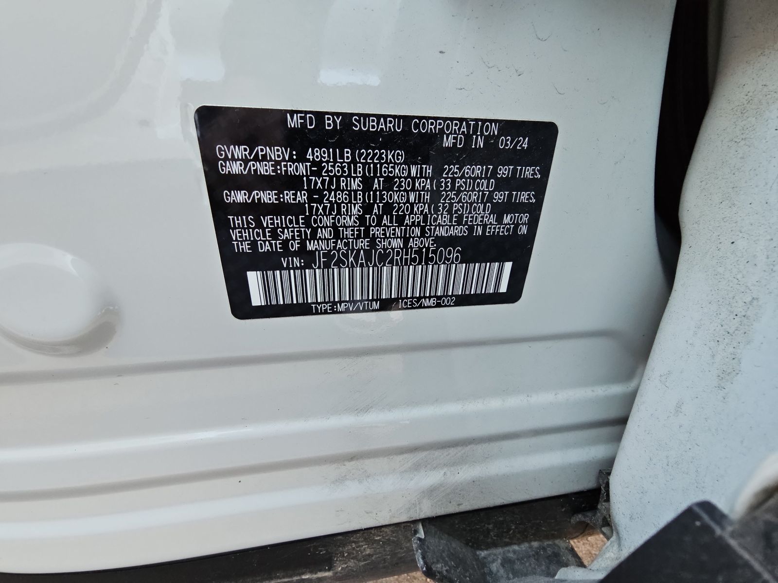 2024 Subaru Forester Wilderness AWD